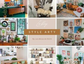 Moodboard style arty article blog