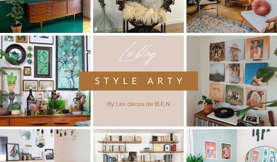 Moodboard style arty article blog