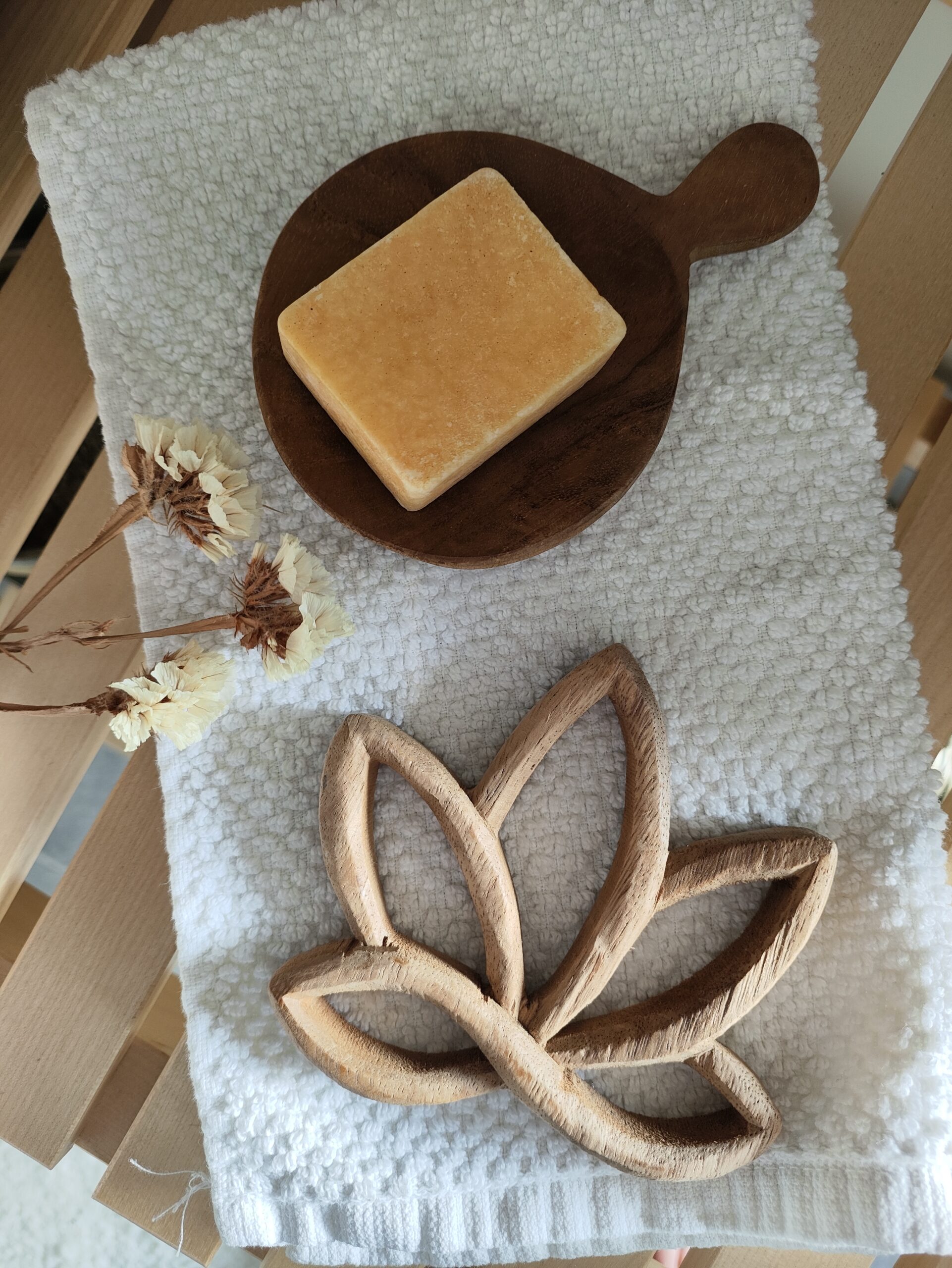 Coupelle cuillère en bois teck – Image 2