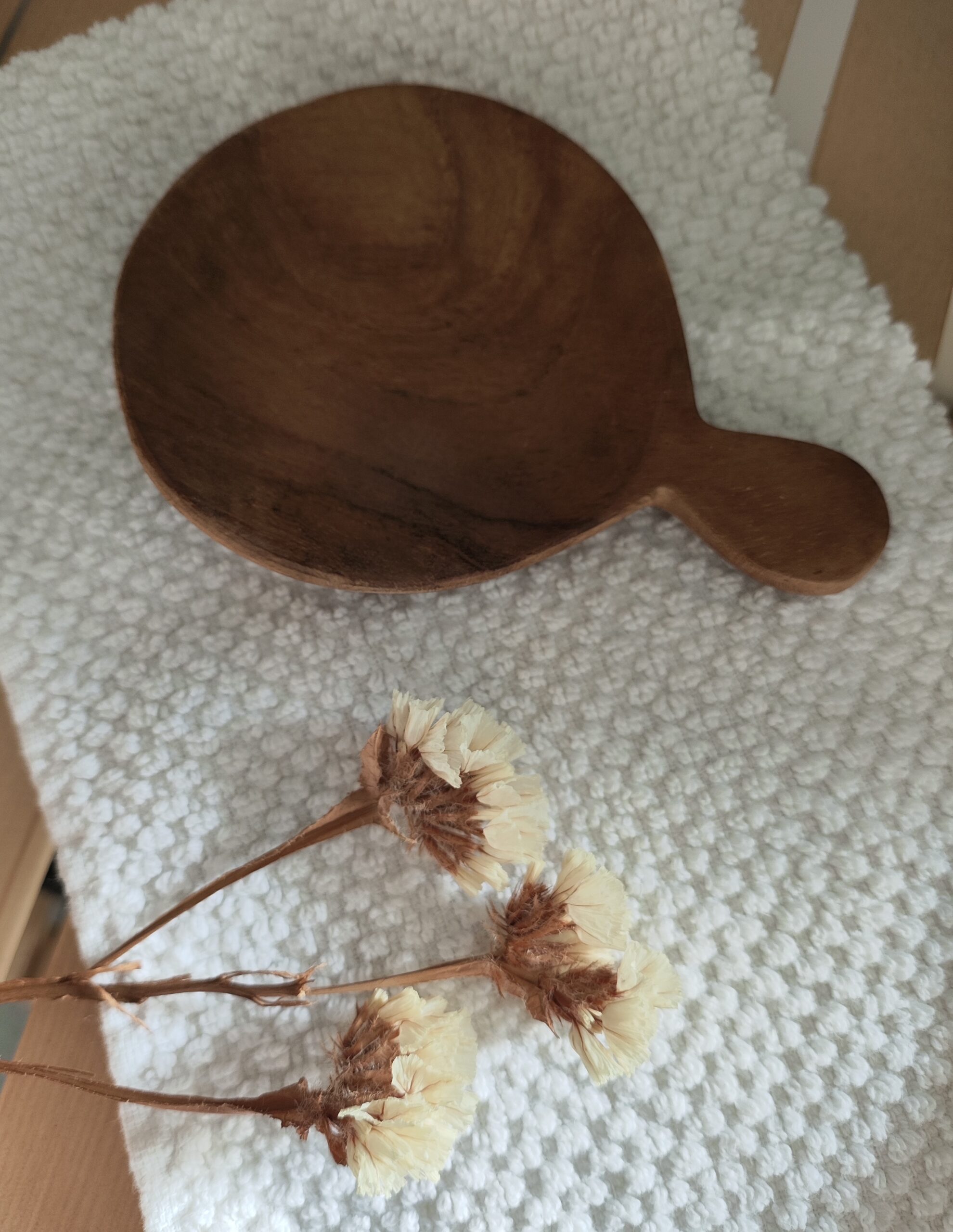 Coupelle cuillère en bois teck