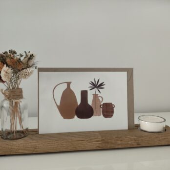 Support cartes ou photos en bois